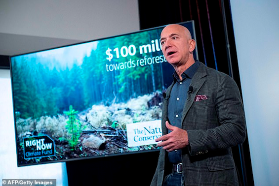 Jeff Bezos e o compromisso das empresas contra as mudanças climáticas